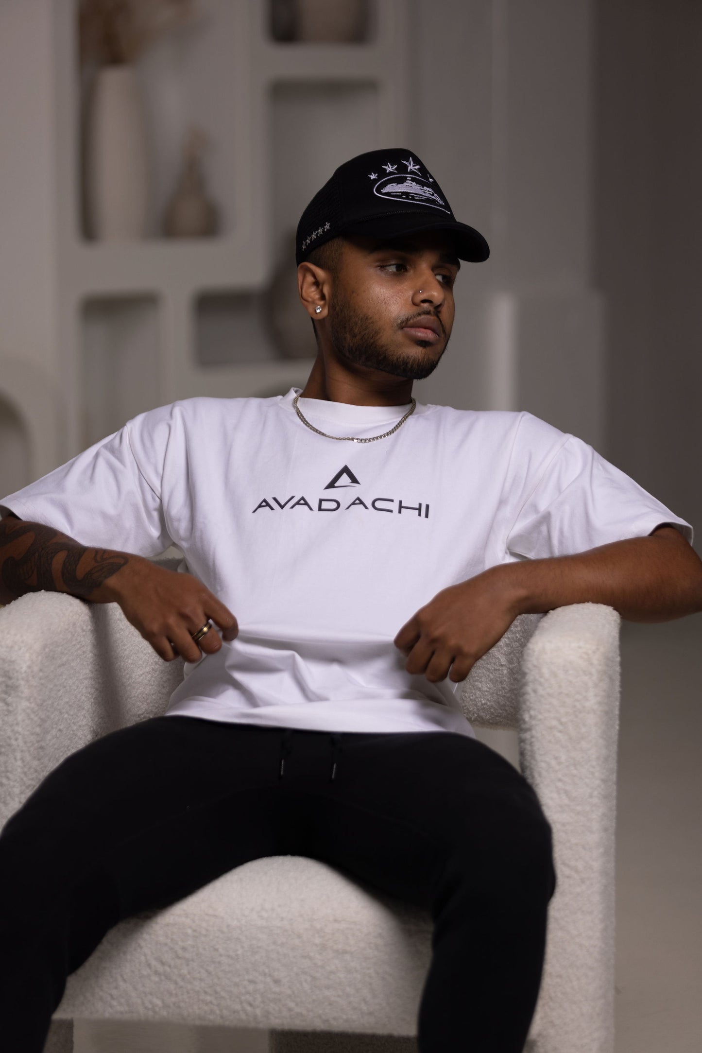 White Chest Logo T-Shirt
