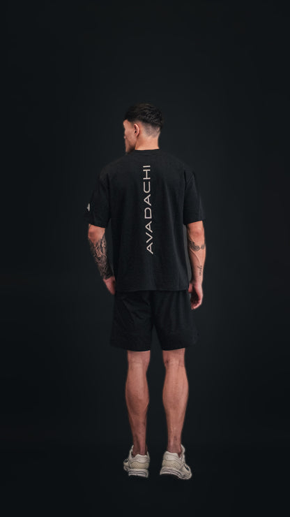 AVADACHI Vertical Spine Logo Oversized T-Shirt — photo 1
