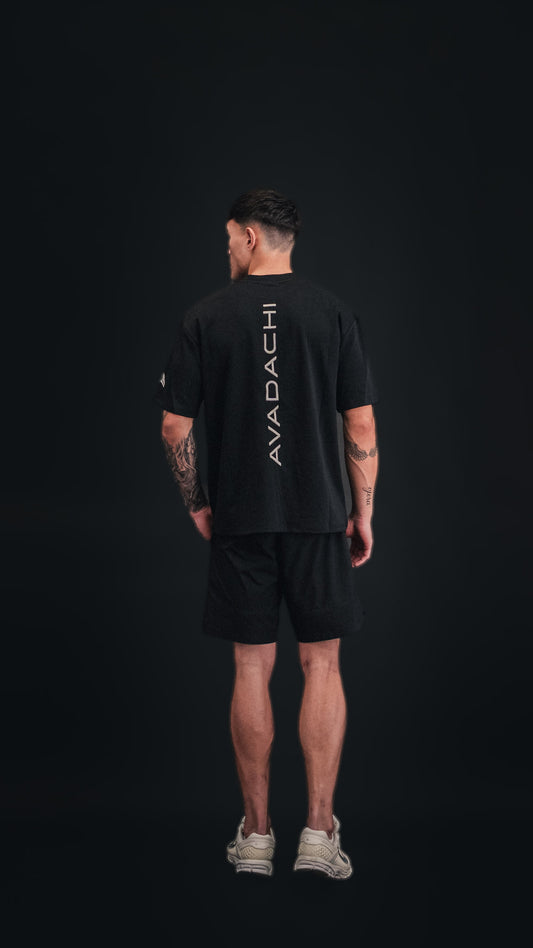 AVADACHI Vertical Spine Logo Oversized T-Shirt — photo 1